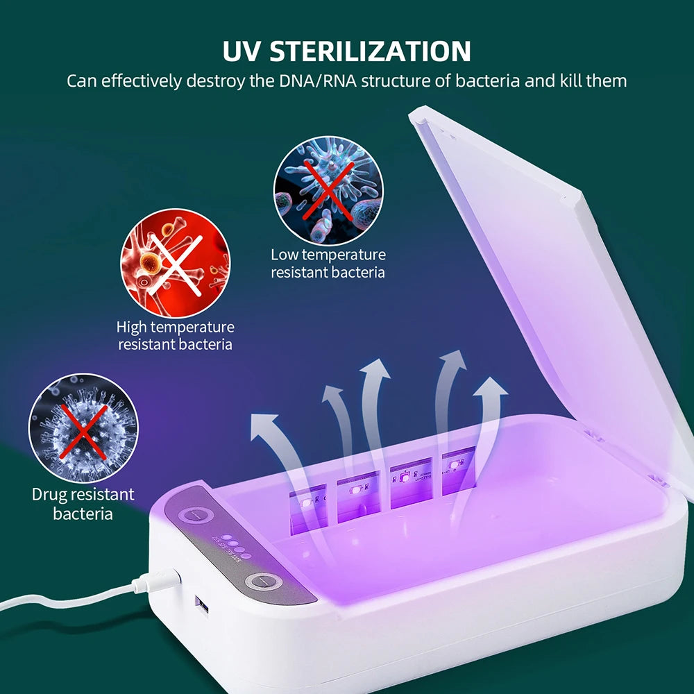 UV Steriliser Box with Wireless Charger & Aromatherapy