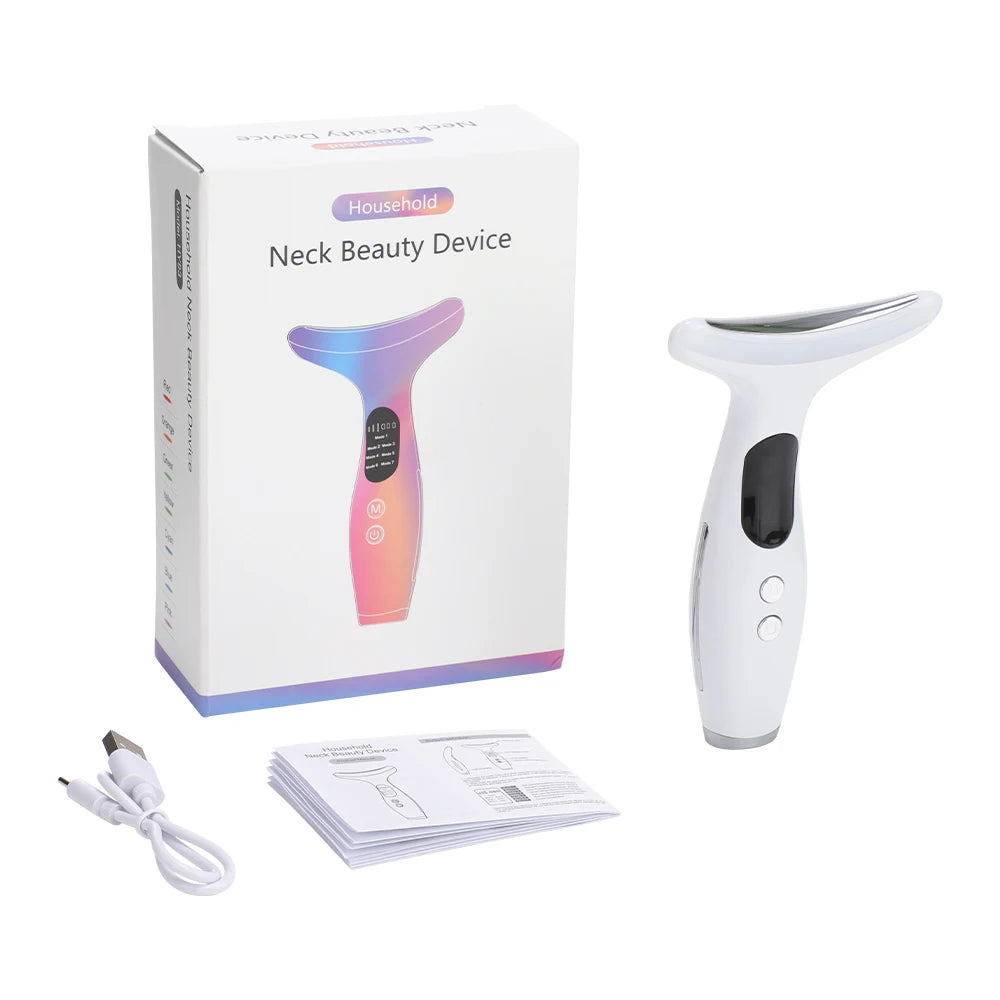 EMS Face & Neck Beauty Device with 7 LED Colours