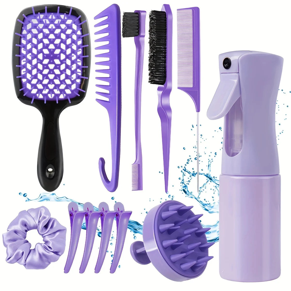 12-Piece Professional Hair Styling Comb Set