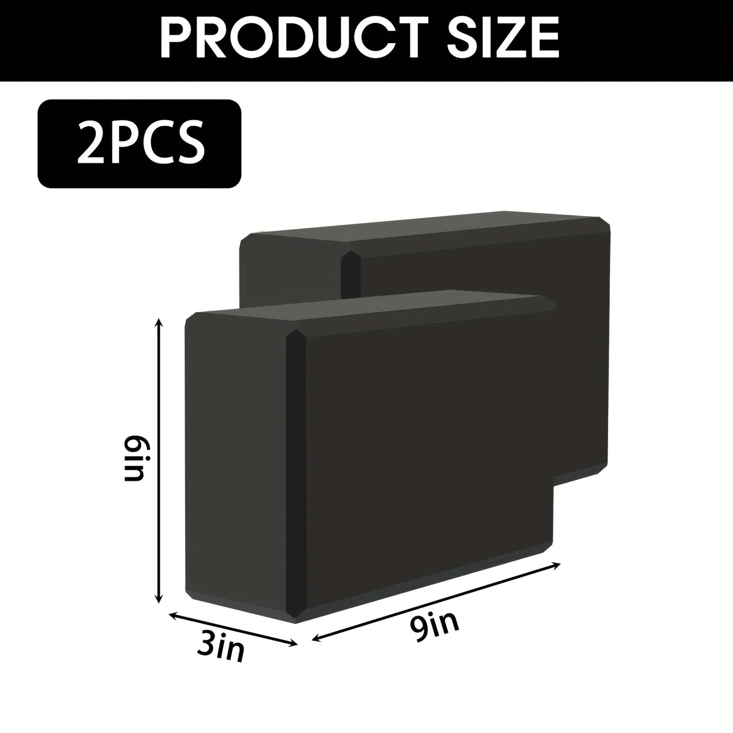 Set of 2 High-Density Yoga Blocks for Home & Gym Training