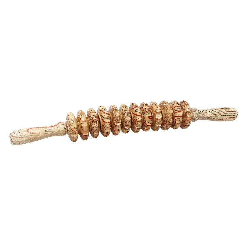 Wooden Massage Roller Handheld Body Massage Tool