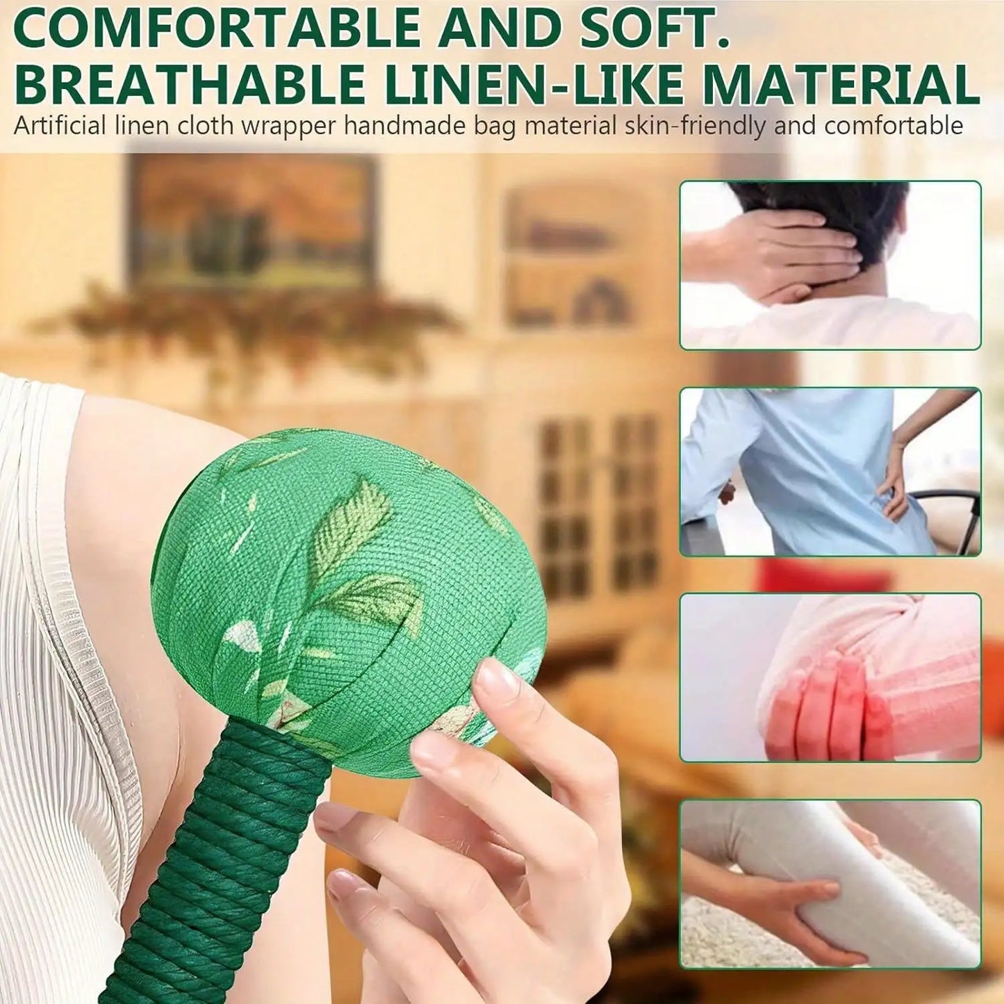 Long Handle Wormwood Massage Hammer Tool