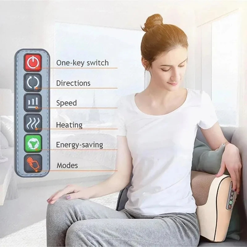 Electric Shiatsu Massage Pillow with Heat