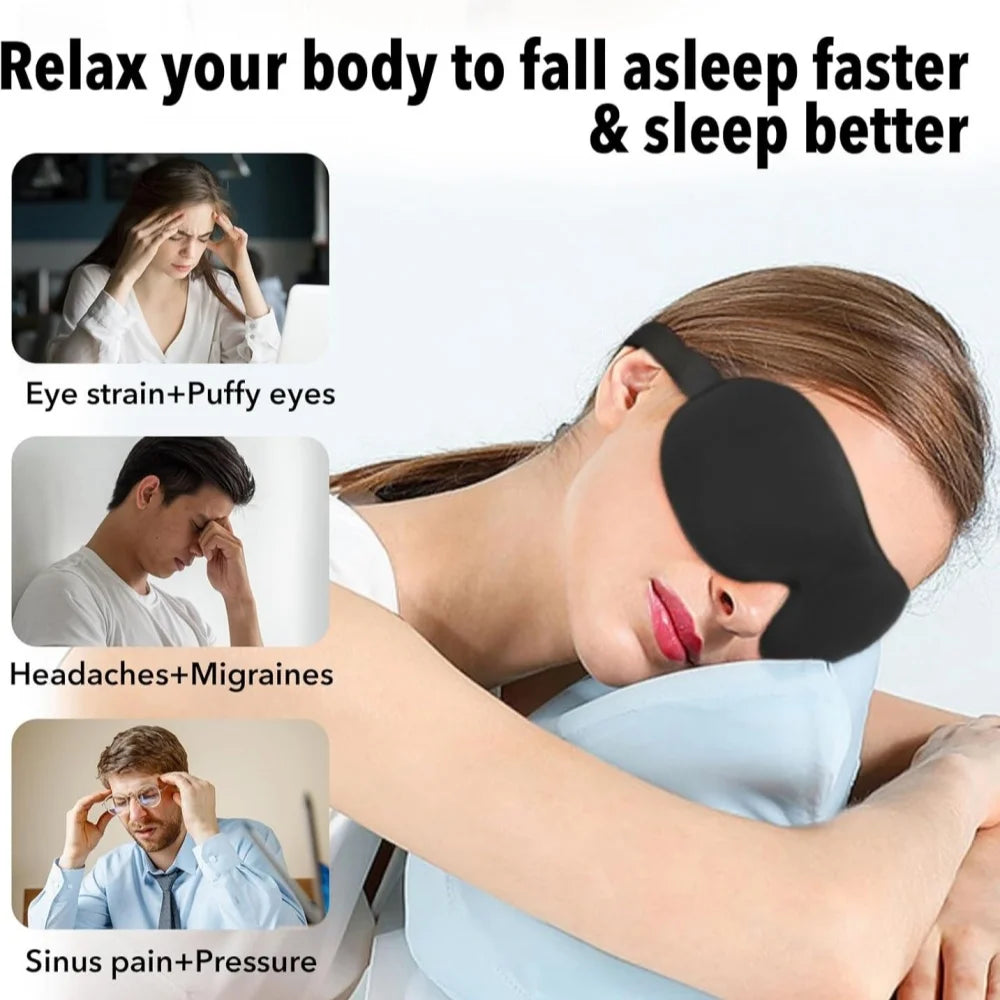 3D Memory Foam Sleep Mask Soft Travel Eye Cover