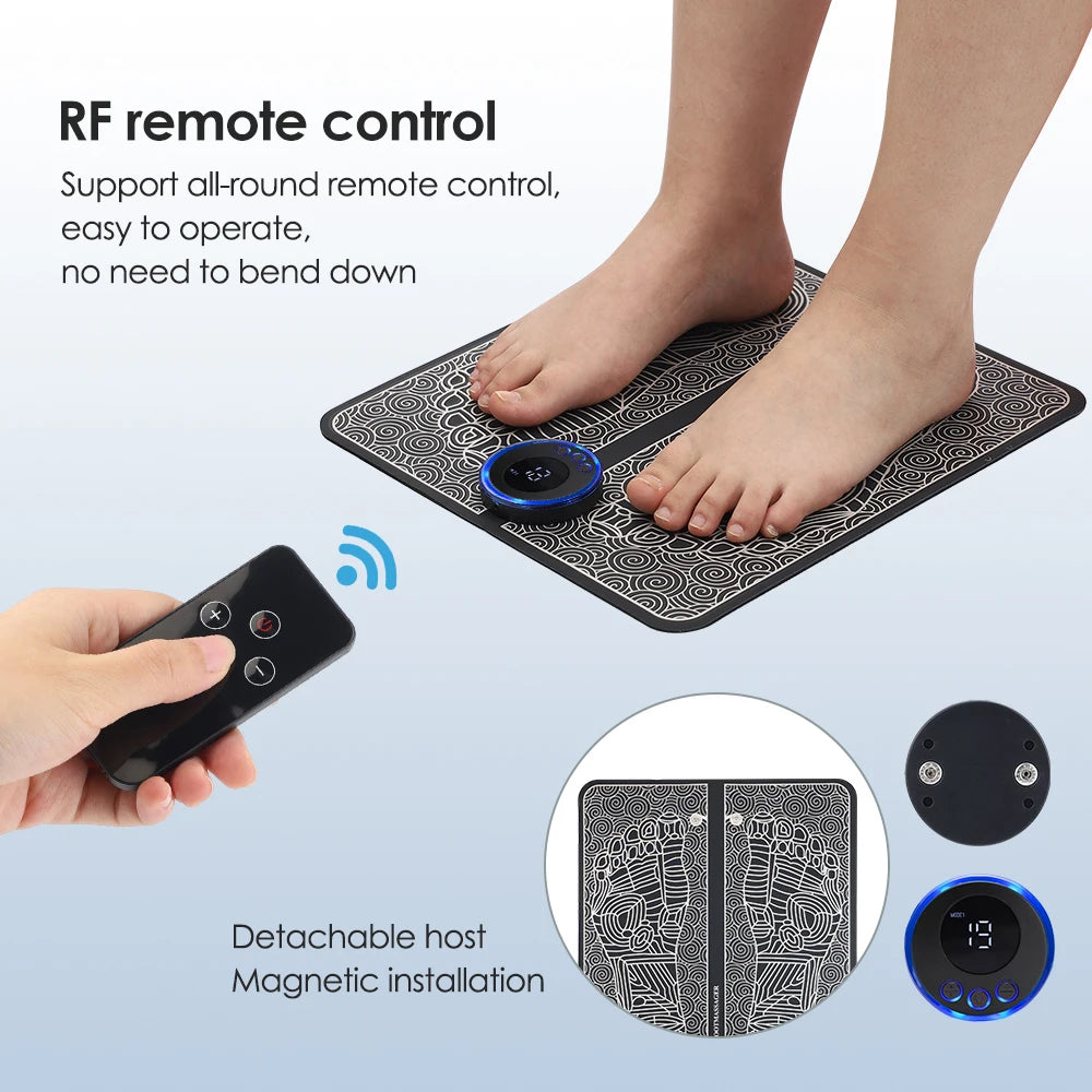Smart EMS Foot Massage Pad Wireless Remote Control