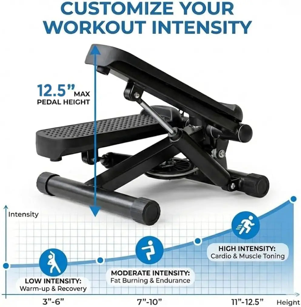 Compact Indoor Fitness Stepper