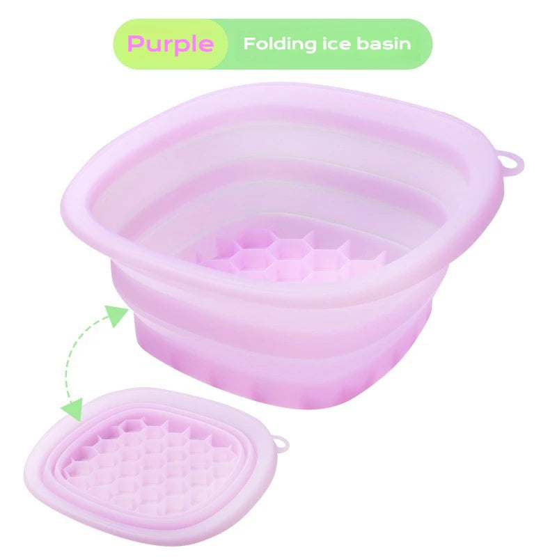 Collapsible Silicone Face Ice Bowl Beauty Tool Travel Size