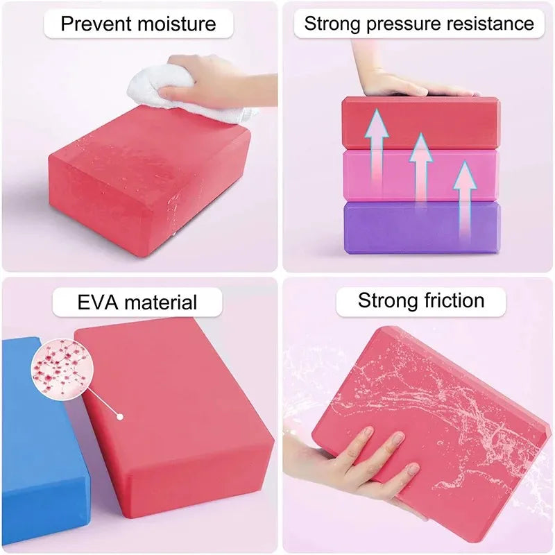 High Density Yoga Foam Block Non-Slip Fitness Brick