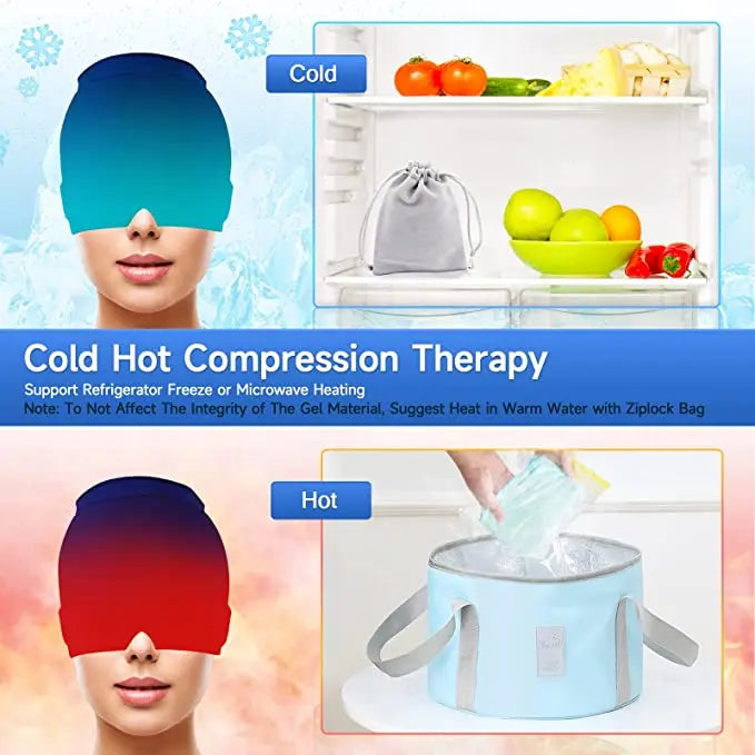 Reusable Gel Hot & Cold Comfort Cap