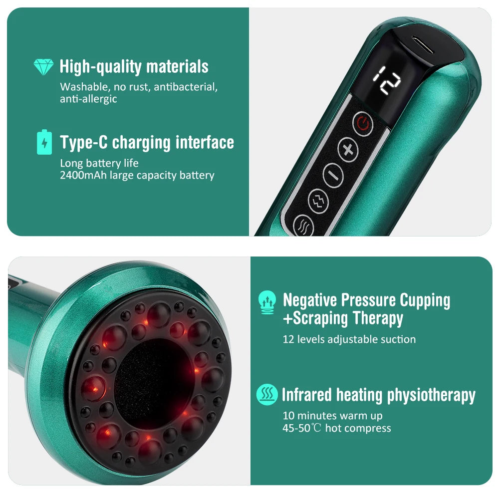 Smart Vacuum Cupping Massager | Heated Recovery Device