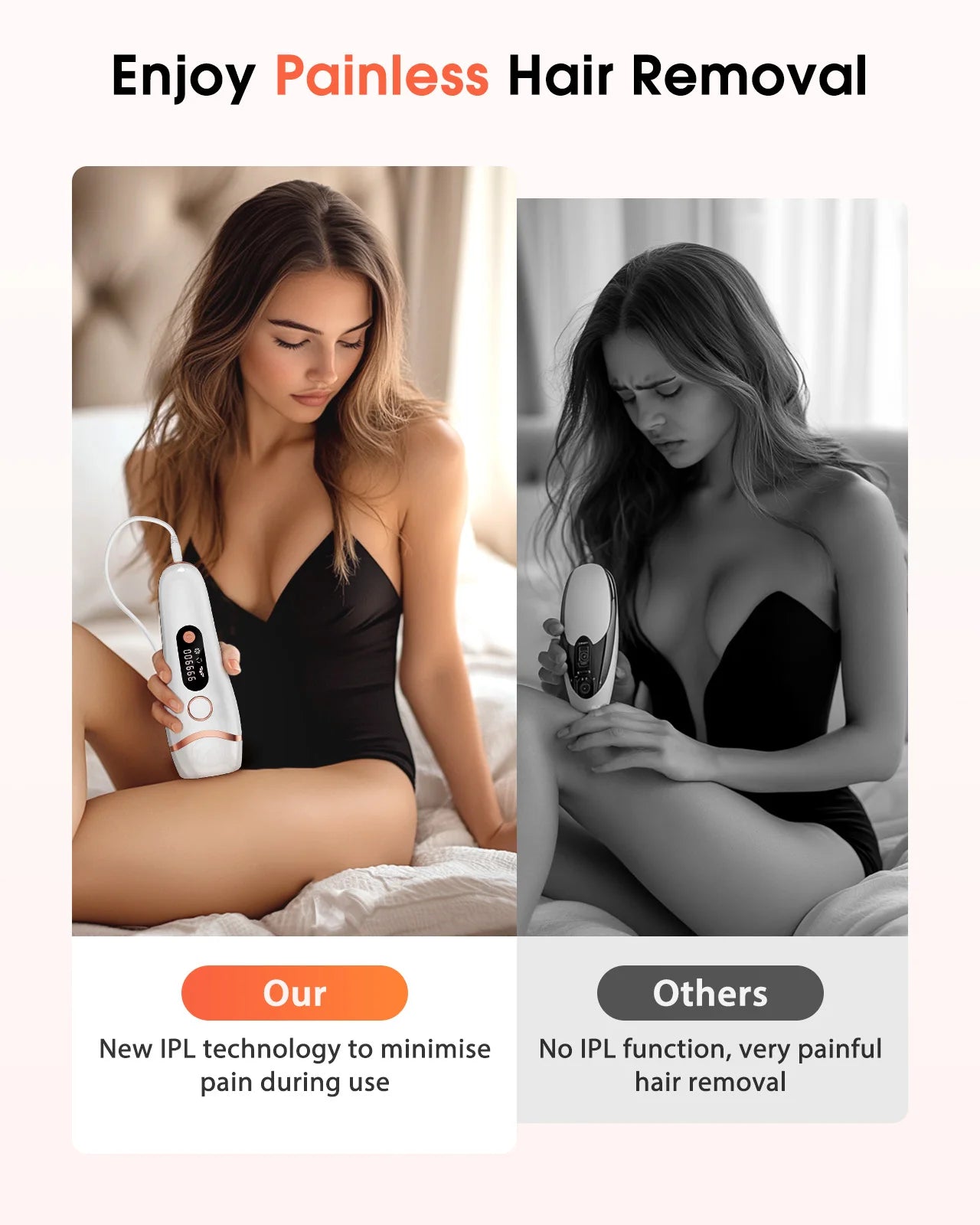 IPL Hair Removal Device 17J 999900 Light Pulses