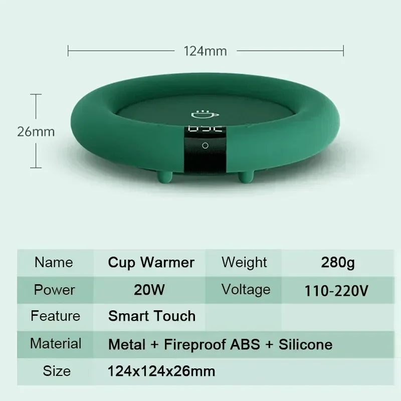 Smart Coffee Mug Warmer with 3 Temperature Settings