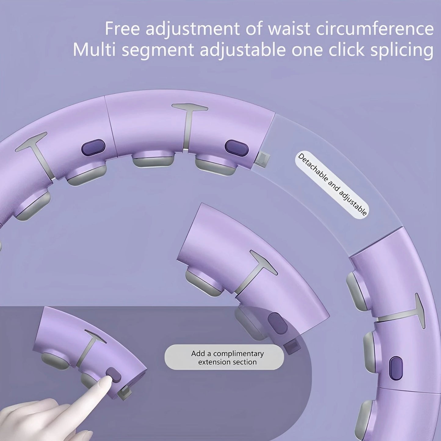 Smart Weighted Fitness Hoop with Counter & Gravity Ball