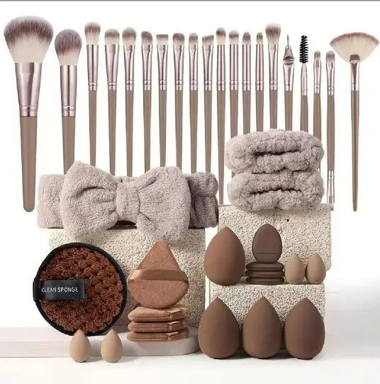 40pcs Makeup Tool & Face Wash Combo Set for Daily Beauty