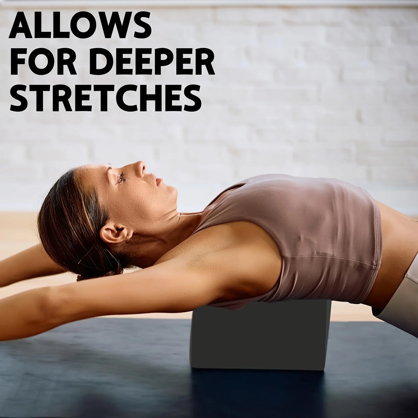 Set of 2 High-Density Yoga Blocks for Home & Gym Training