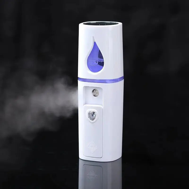 Nano Facial Mister – Portable Mini Mist Sprayer with Mirror