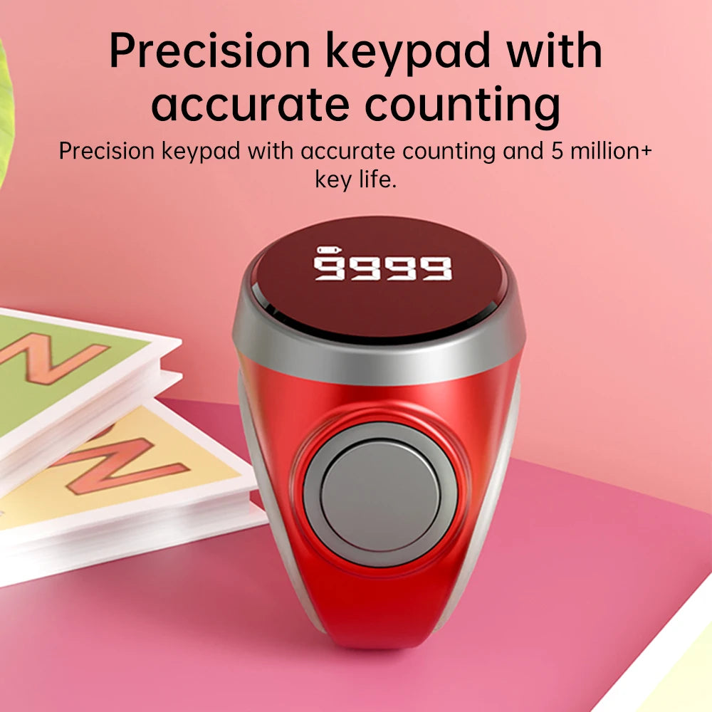 S9 Digital Ring Counter – Smart Touch Prayer & Tally Counter