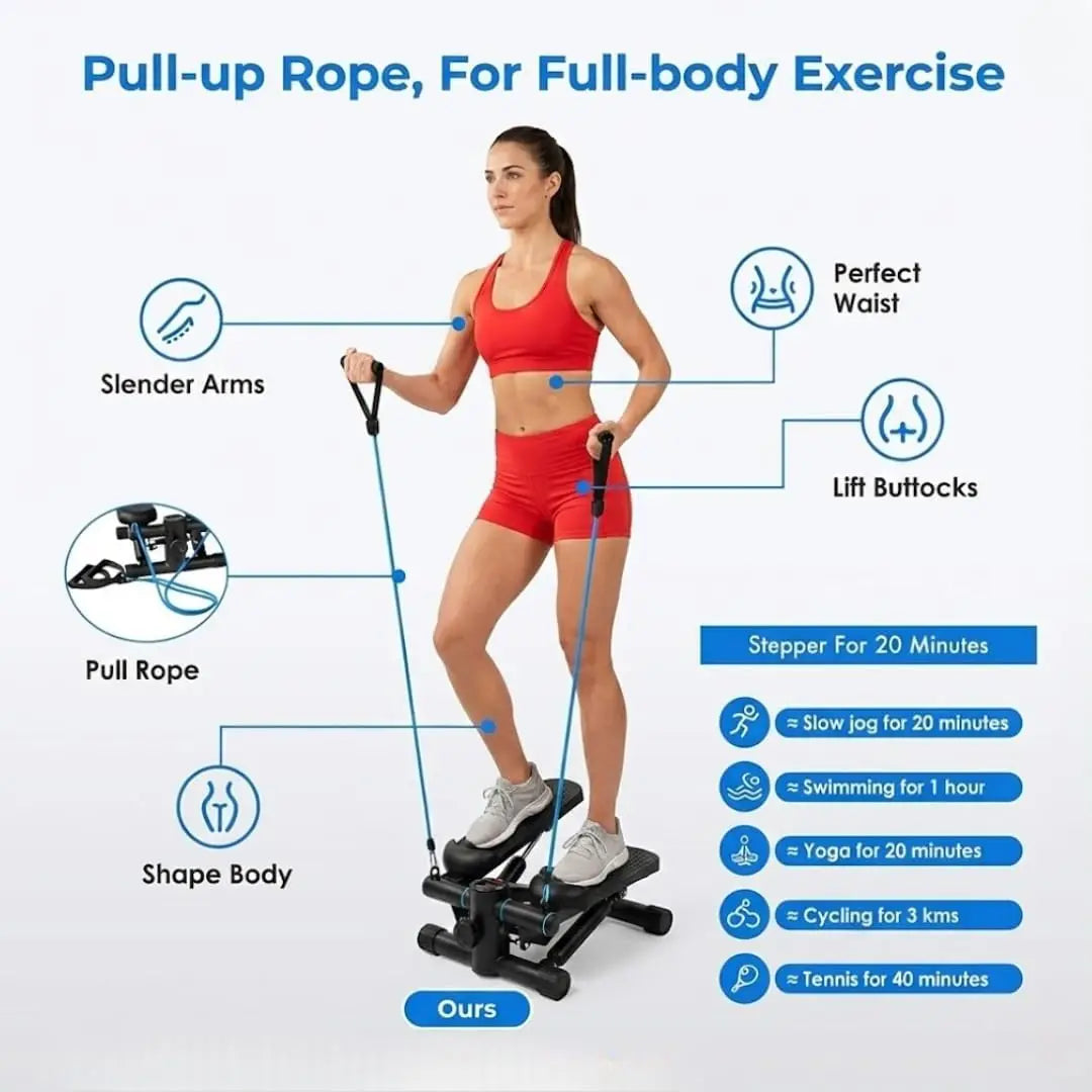 Compact Indoor Fitness Stepper