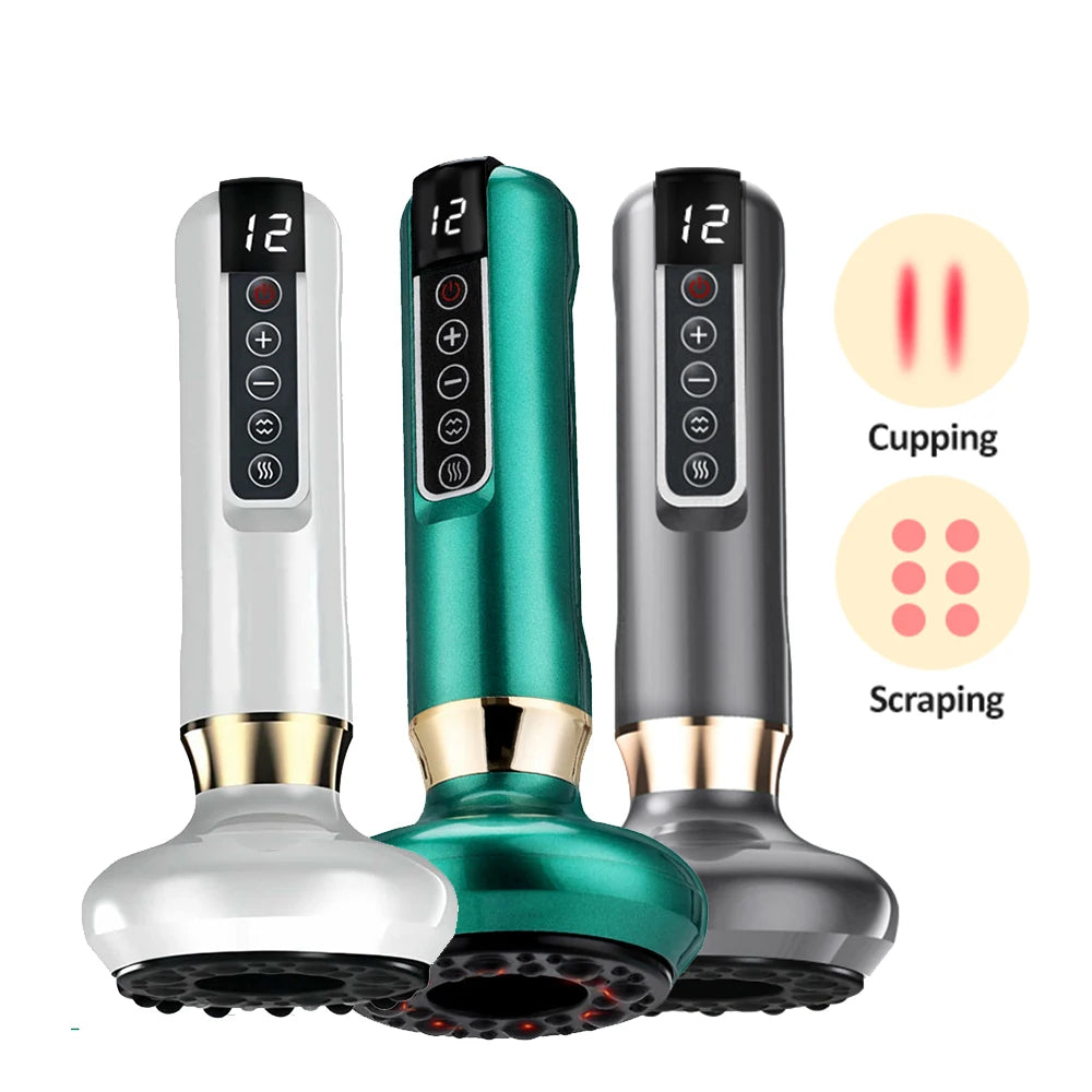 Smart Electric Vacuum Cupping Device Heat Modes