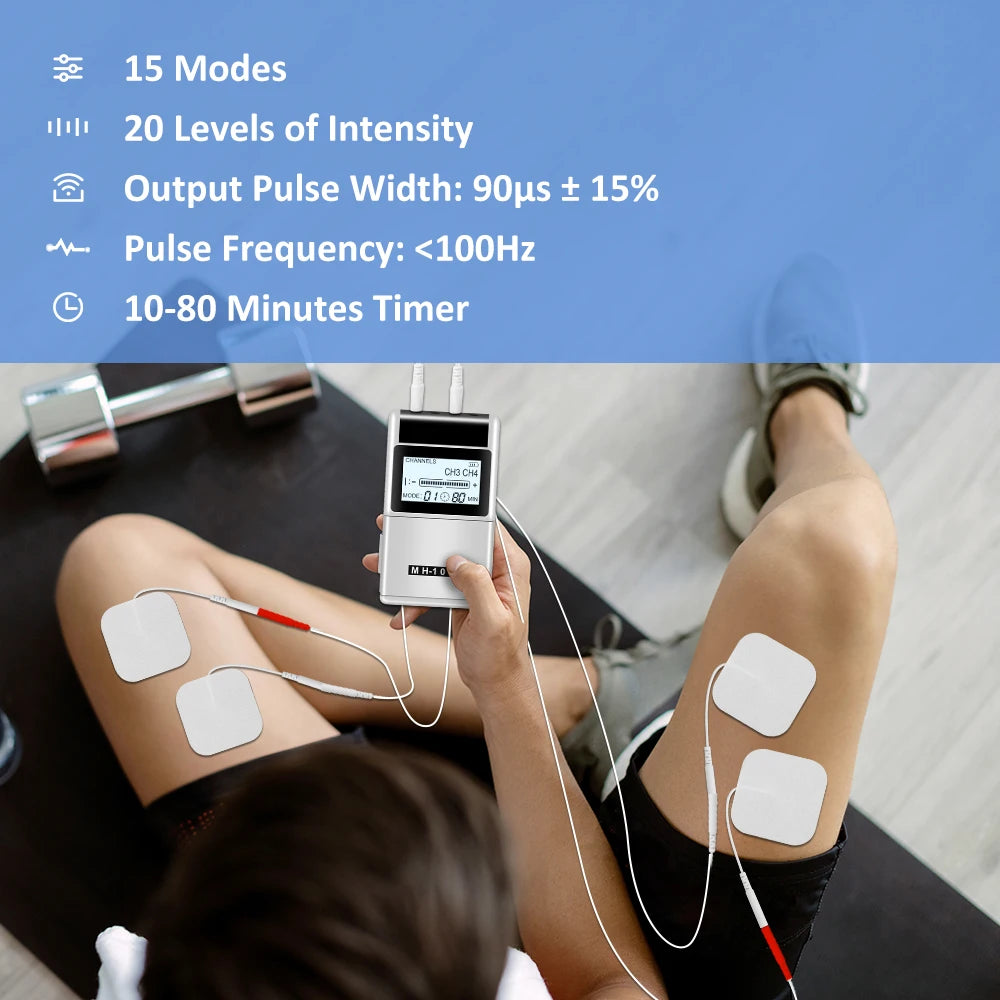 TENS Electric Pulse Massager 15 Modes 20 Levels
